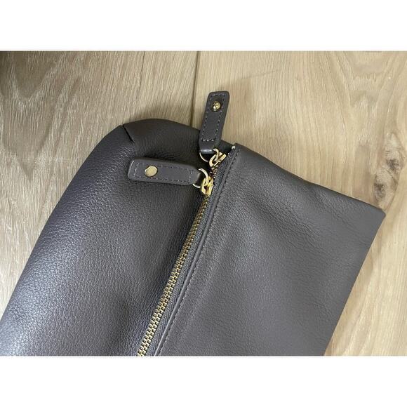 Talbots gray fold over clutch - Picture 10 of 12